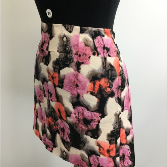 J. Crew Cotton Multi Color Mini Skirt (B-24) - Picture 2 of 4